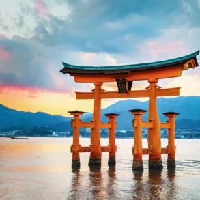 Miyajima tempio acqua