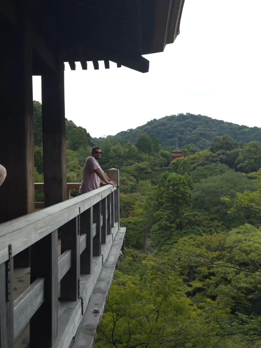 balcone tempio kyoto