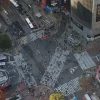 shibuya crossing dall'alto
