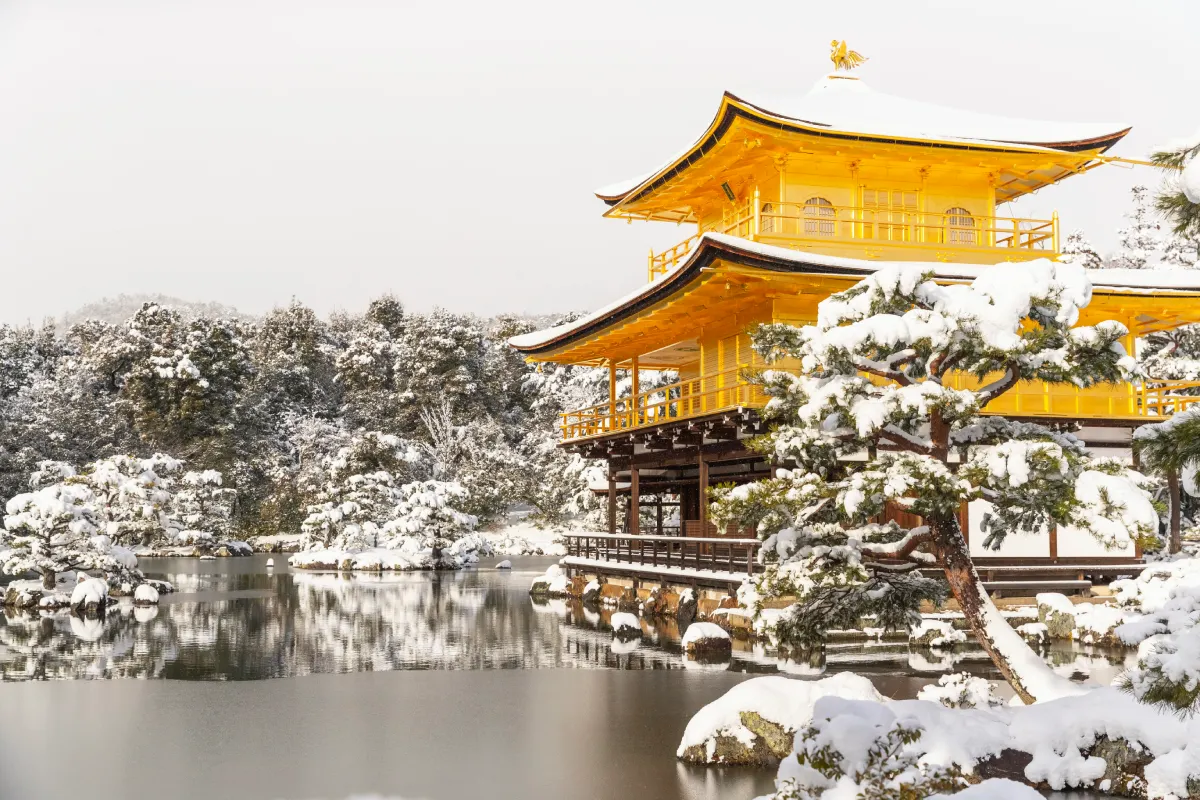 kinkakuji giappone inverno